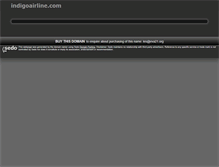 Tablet Screenshot of indigoairline.com